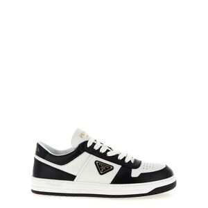 Prada Bicolor Calfskin Low Top Women's Sneakers